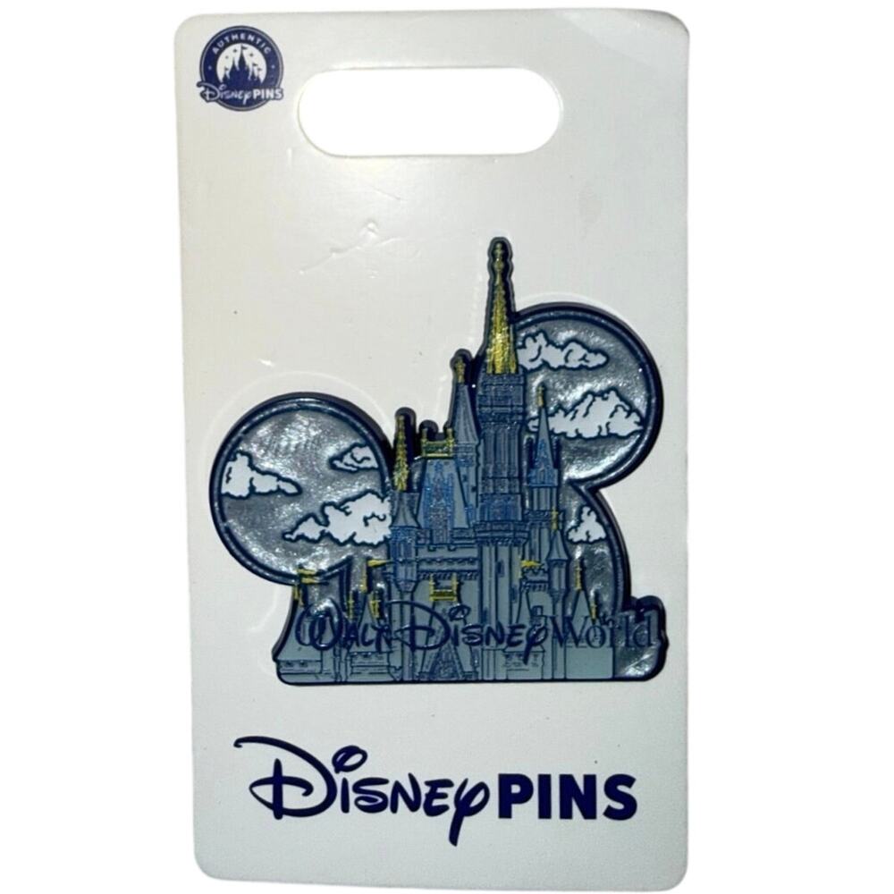2026 Disney Parks Walt Disney World Magic Kingdom Castle Clouds sky Pin OE New